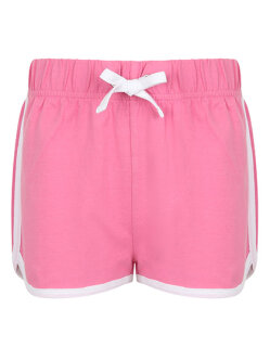 Kids&acute; Retro Shorts, SF Minni SM069 // SM69 Bright Pink/White | 5/6 Jahre