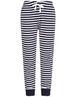 Kids&acute; Cuffed Lounge Pants, SF Minni SM085 // SM85 Navy/White Stripes | 11/12 Jahre
