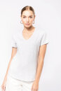 Ladies Short-Sleeved V-Neck T-Shirt, Kariban K381 // KB381