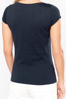 Ladies&rsquo; Boat Neck Short-Sleeved T-Shirt, Kariban K384 // KB384