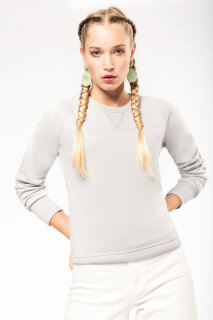 Damen Sweatshirt Bio-Baumwolle Rundhalsausschnitt Raglan&auml;rmel, Kariban K481 // KB481