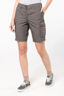 Leichte Bermuda-Shorts F&uuml;r Damen Mit Mehreren Taschen, Kariban K756 // KB756