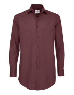 Men&acute;s Poplin Shirt Black Tie Long Sleeve, B&amp;C SMP21 // BCSMP21