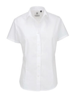 Women&acute;s Poplin Shirt Heritage Short Sleeve, B&amp;C SWP44 // BCSWP44