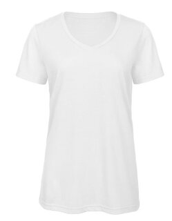 Women&acute;s V-Neck Triblend T-Shirt, B&amp;C TW058 // BCTW058