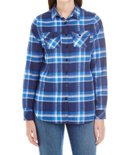 Ladies&acute; Woven Plaid Flannel Shirt, Burnside 5210 // BU5210