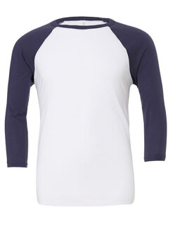 Unisex 3/4 Sleeve Baseball T-Shirt, Canvas 3200 // CV3200