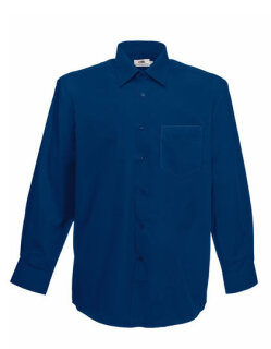 Men&acute;s Long Sleeve Poplin Shirt, Fruit of the Loom 65-118-0 // F602