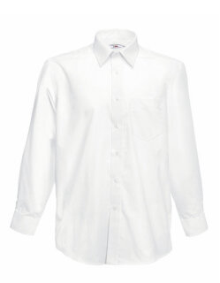Men&acute;s Long Sleeve Poplin Shirt, Fruit of the Loom 65-118-0 // F602