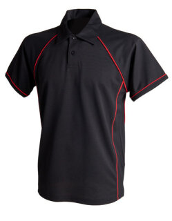 Men&acute;s Piped Performance Polo, Finden+Hales LV370 // FH370