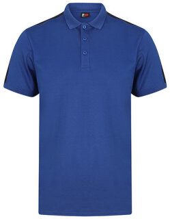 Adults Contrast Panel Polo, Finden+Hales LV381 // FH381
