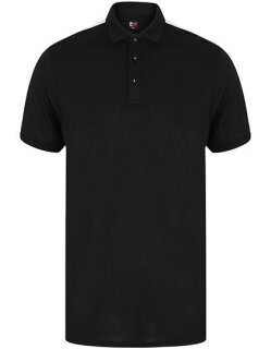 Adults Contrast Panel Polo, Finden+Hales LV381 // FH381