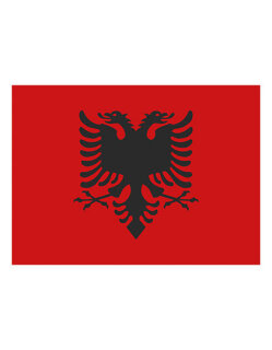 Fahne Albanien, Printwear  // FLAGAL