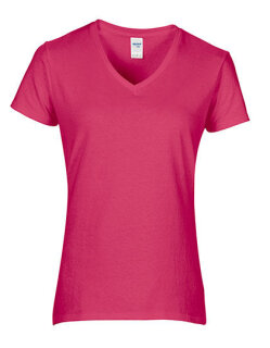 Ladies&acute; Premium Cotton&reg; V-Neck T-Shirt, Gildan 4100VL // G4100VL