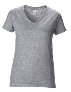 Ladies&acute; Premium Cotton&reg; V-Neck T-Shirt, Gildan 4100VL // G4100VL