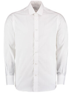 Men&acute;s Tailored Fit Business Poplin Shirt Long Sleeve, Kustom Kit KK131 // K131