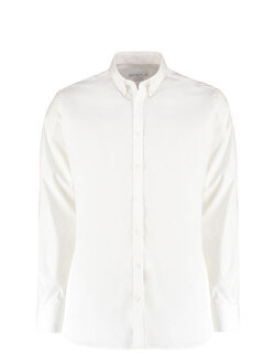 Men&acute;s Slim Fit Stretch Oxford Shirt Long Sleeve, Kustom Kit KK182 // K182
