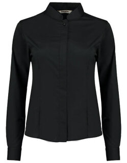 Women&acute;s Tailored Fit Shirt Mandarin Collar Long Sleeve, Bargear KK740 // K740