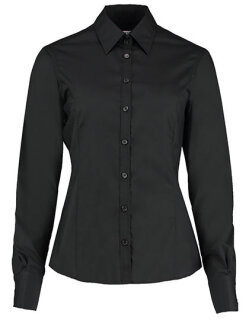 Women&acute;s Tailored Fit Business Shirt Long Sleeve, Kustom Kit KK743F // K743F
