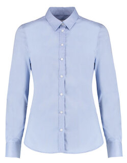 Women&acute;s Tailored Fit Stretch Oxford Shirt Long Sleeve, Kustom Kit KK782 // K782