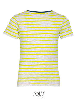 Kids&acute; Round Neck Striped T-Shirt Miles, SOL&acute;S 01400 // L01400