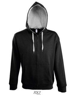 Men&acute;s Contrasted Zipped Hooded Jacket Soul, SOL&acute;S 46900 // L480