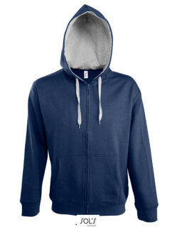 Men&acute;s Contrasted Zipped Hooded Jacket Soul, SOL&acute;S 46900 // L480