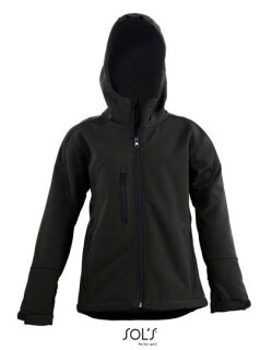 Kids&acute; Hooded Softshell Jacket Replay, SOL&acute;S 46603 // L848K