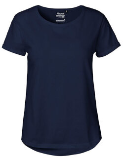 Ladies&acute; Roll Up Sleeve T-Shirt, Neutral O80012 // NE80012