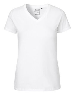 Ladies&acute; V-Neck T-Shirt, Neutral O81005 // NE81005