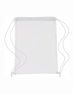 Transparent PVC Drawstring Backpack, L-merch 0927 // NT0927