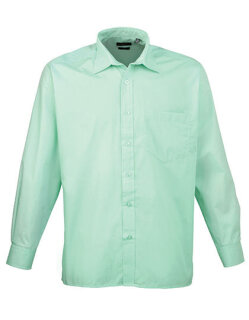 Men&acute;s Poplin Long Sleeve Shirt, Premier Workwear PR200 // PW200