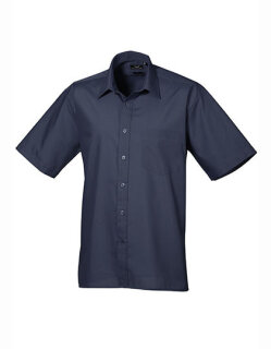 Men&acute;s Poplin Short Sleeve Shirt, Premier Workwear PR202 // PW202