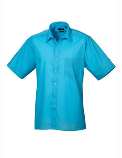 Men&acute;s Poplin Short Sleeve Shirt, Premier Workwear PR202 // PW202
