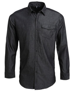 Men&acute;s Jeans Stitch Denim Shirt, Premier Workwear PR222 // PW222
