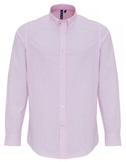 Men&acute;s Cotton Rich Oxford Stripes Shirt, Premier Workwear PR238 // PW238