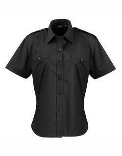 Women&acute;s Pilot Shirt Short Sleeve, Premier Workwear PR312 // PW312