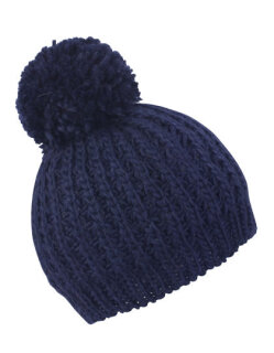 Knitted Flute Pom Pom Hat, Result Winter Essentials R162X // RC162