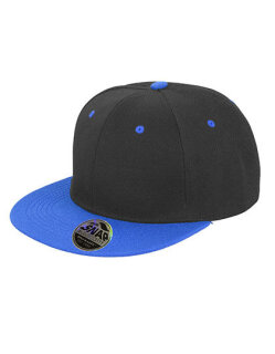 Bronx Original Flat Peak Snapback Dual Colour Cap, Result Headwear RC082X // RH82