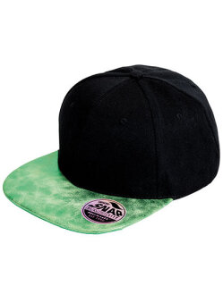 Bronx Flat Glitter Peak Snapback Cap, Result Headwear RC087X // RH87
