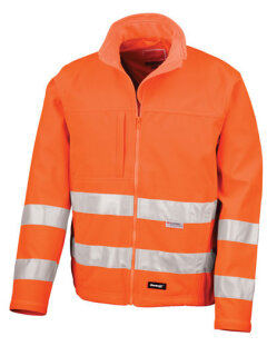 High Vis Soft Shell Jacket, Result Safe-Guard R117X // RT117