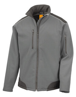 Ripstop Soft Shell Workwear Jacket With Cordura Panels, Result WORK-GUARD R124X // RT124
