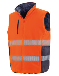 Reversible Soft Padded Safety Gilet, Result Safe-Guard R332X // RT332