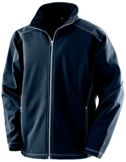 Men&acute;s Treble Stitch Softshell Jacket, Result WORK-GUARD R455M // RT455M
