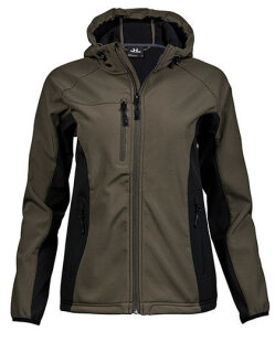Women&acute;s Hooded Lightweight Performance Softshell Jacket, Tee Jays 9515 // TJ95150