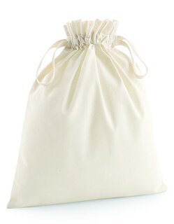 Organic Cotton Draw Cord Bag, Westford Mill W118 // WM118