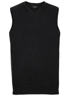 V-Neck Sleeveless Knitted Pullover, Russell Collection R-716M-0 // Z716