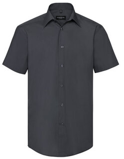 Men&acute;s Short Sleeve Tailored Polycotton Poplin Shirt, Russell Collection R-925M-0 // Z925