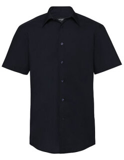 Men&acute;s Short Sleeve Tailored Polycotton Poplin Shirt, Russell Collection R-925M-0 // Z925