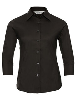 Ladies&acute; 3/4 Sleeve Fitted Stretch Shirt, Russell Collection R-946F-0 // Z946F